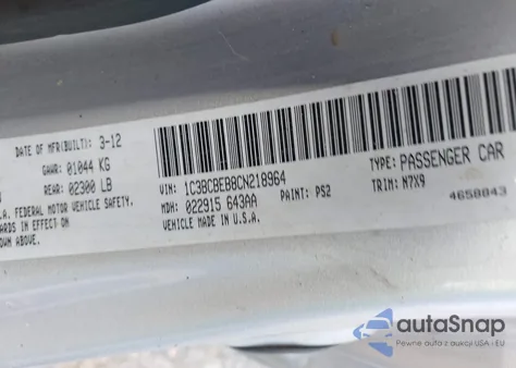 2012 Chrysler 200 Touring from USA, damaged, VIN 1C3BCBEB8CN218964